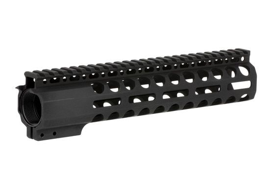 Radical Firearms 10 in Primary Arms Exclusive M-LOK rail with 3rd gen mounting system with anti-rotation tabs and a 4140 steel barrel nut